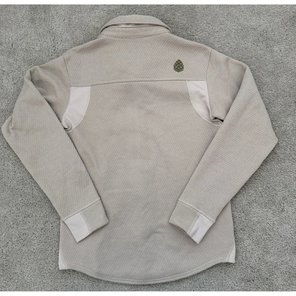 Stio Notion Stretch Knit Shirt - Men's Small Oatmel Heather Fleece